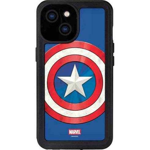 Marvel Captain America Shield iPhone 15 Waterproof Case
